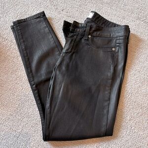 Paige Black faux leather jeans